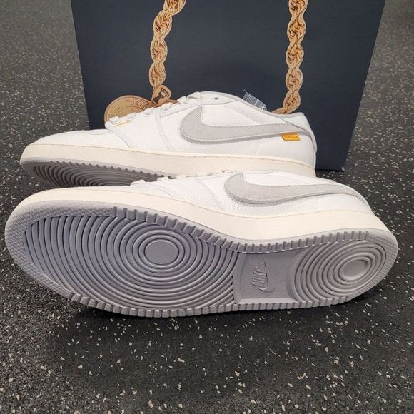 Nike Air Jordan 1 AJKO Low SP Union White Canvas Size 11.5 Mens DO8912-101 - Picture 8 of 9